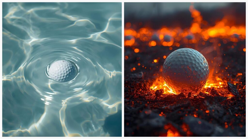 ゴルフボールの寿命を早めてしまうことについて